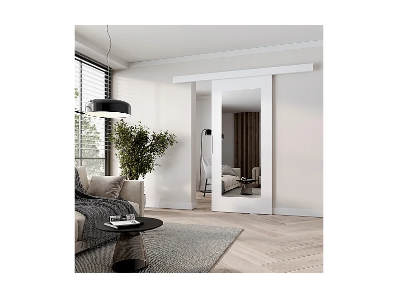 MINIO go for it, Schiebetür CLEAN I, 106 cm, mit Spiegel, Weiss