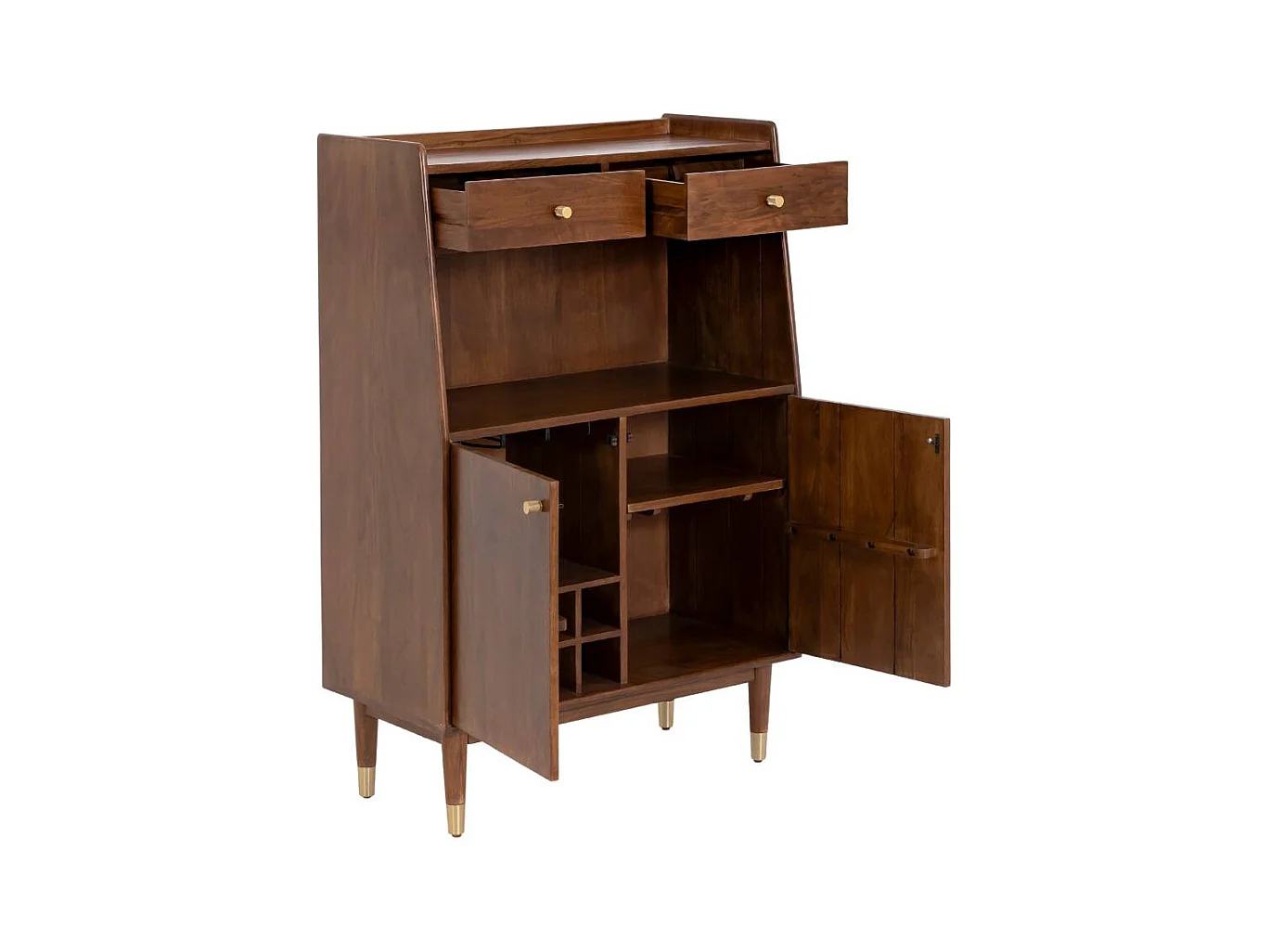 Buffet haut en bois d'acacia Emiel