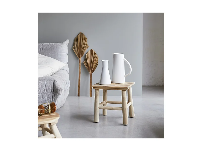 Bout de canapé en bois de teck 30 Kilim