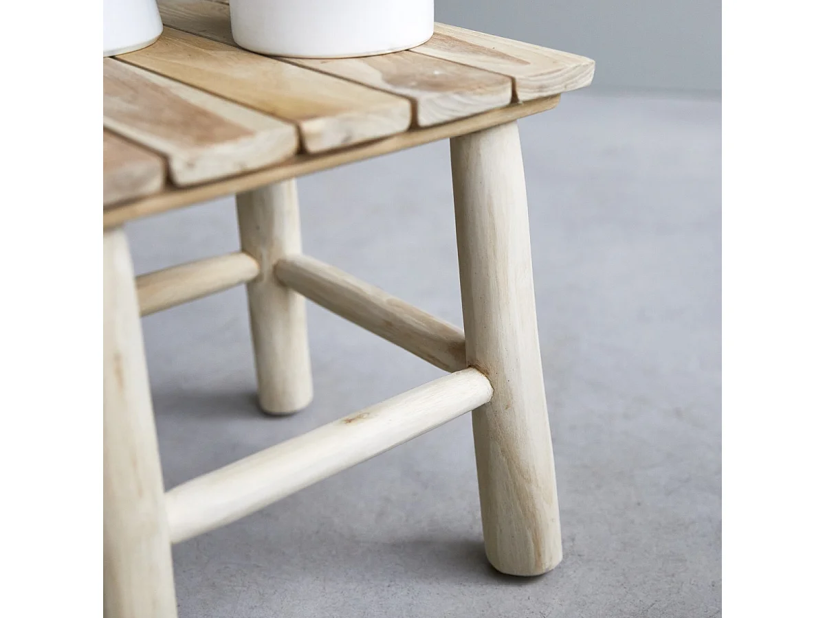 Couchtisch aus Teakholz 30 Kilim