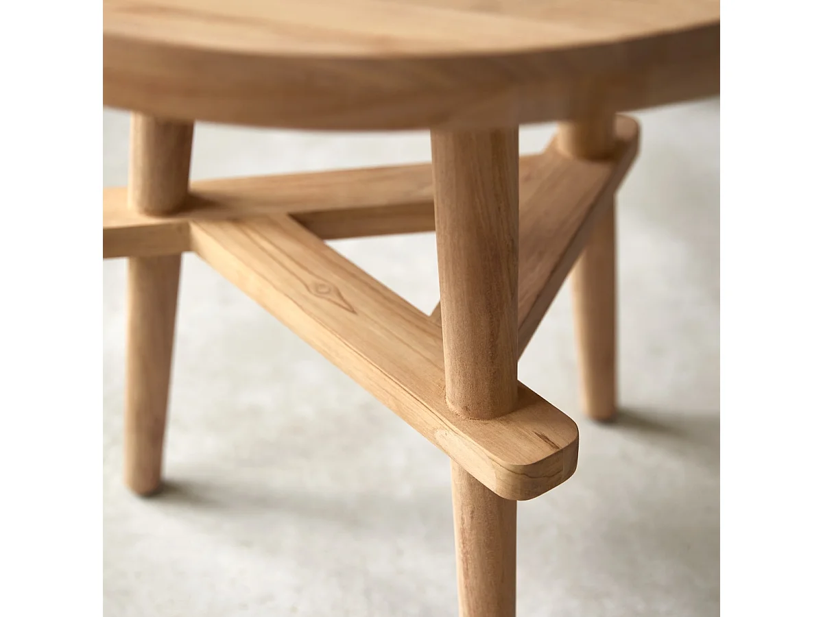 Paola - Solid teak side table