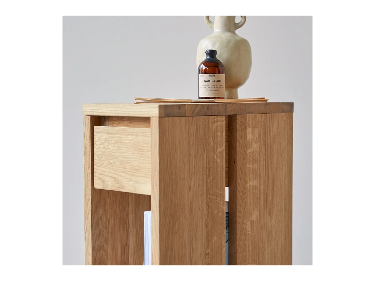 Beistelltisch aus massivem Eichenholz Eden