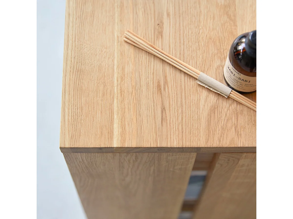 Bout de canapé en bois de chêne massif Eden