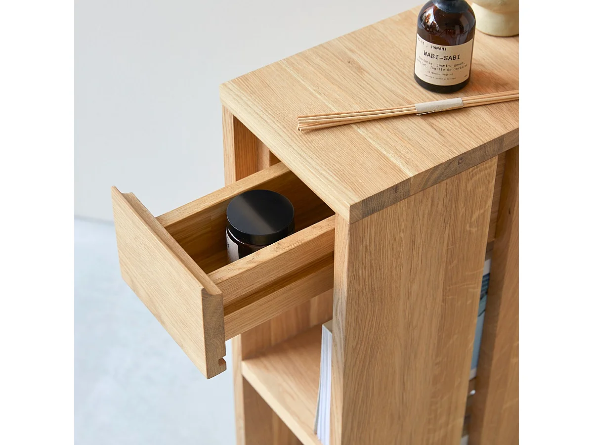 Bout de canapé en bois de chêne massif Eden