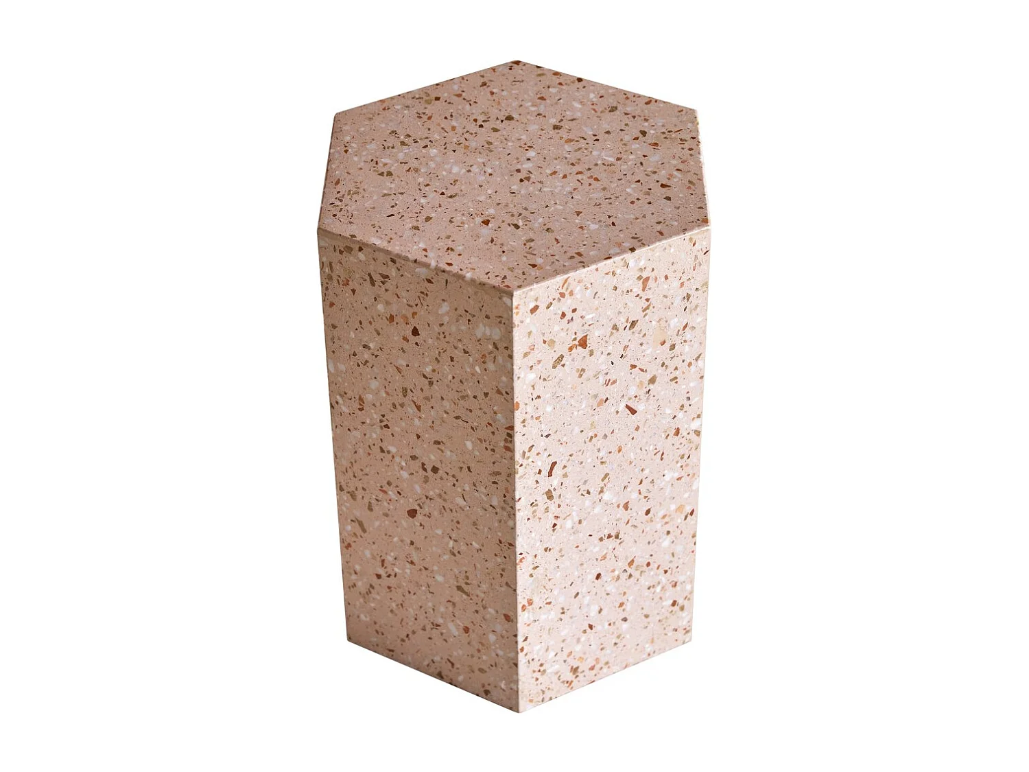 Tavolino in terrazzo premium rosa Zoé