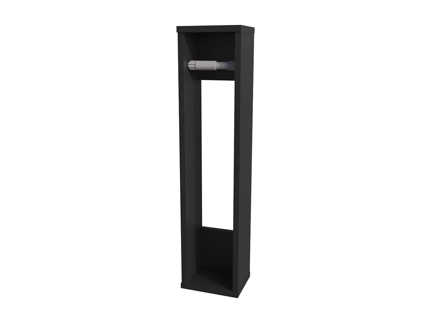 TUHOME Porta Carta Igienica Supai in Melamina, Nero