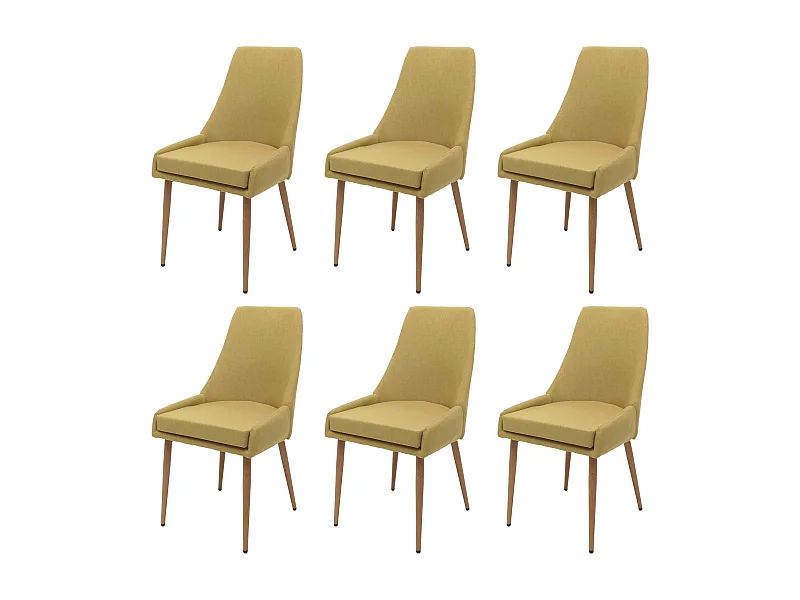 Eetkamerstoel MCW-O27 (set van 6),  groen