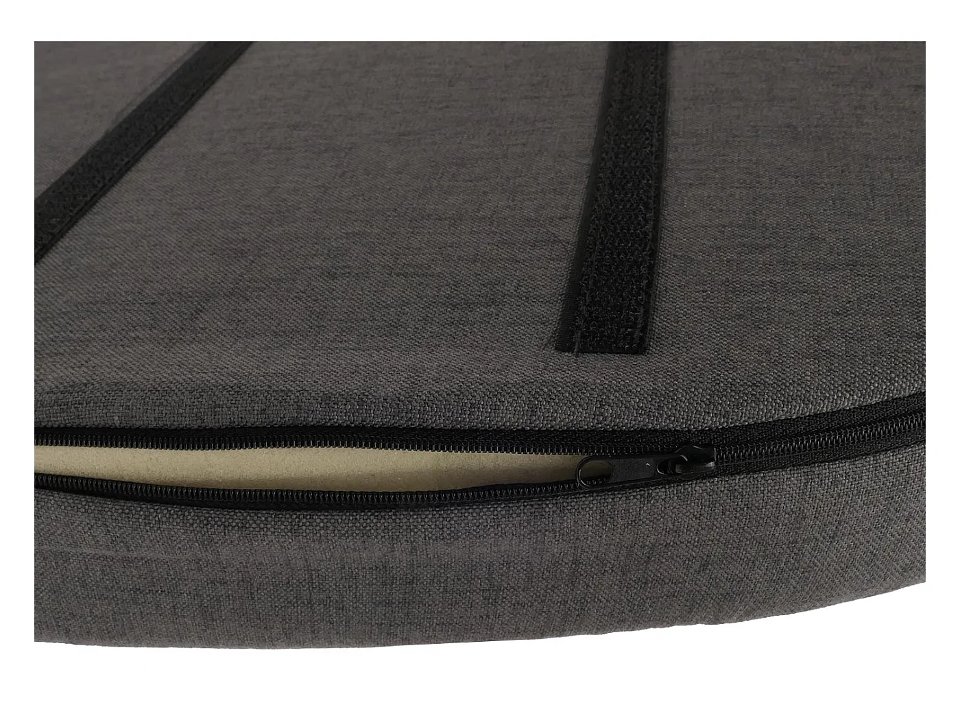 Set di 6 sedie da pranzo MCW-O27, poltroncina cucina imbottita, tessuto (280g/m²) acciaio effetto legno ~ grigio scuro