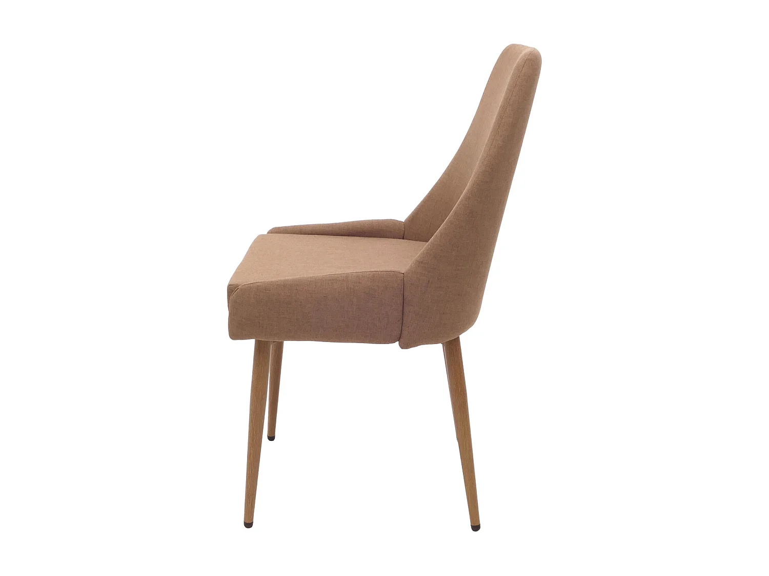 Chaise de salle à manger MCW-O27 (lot de 6),  marron