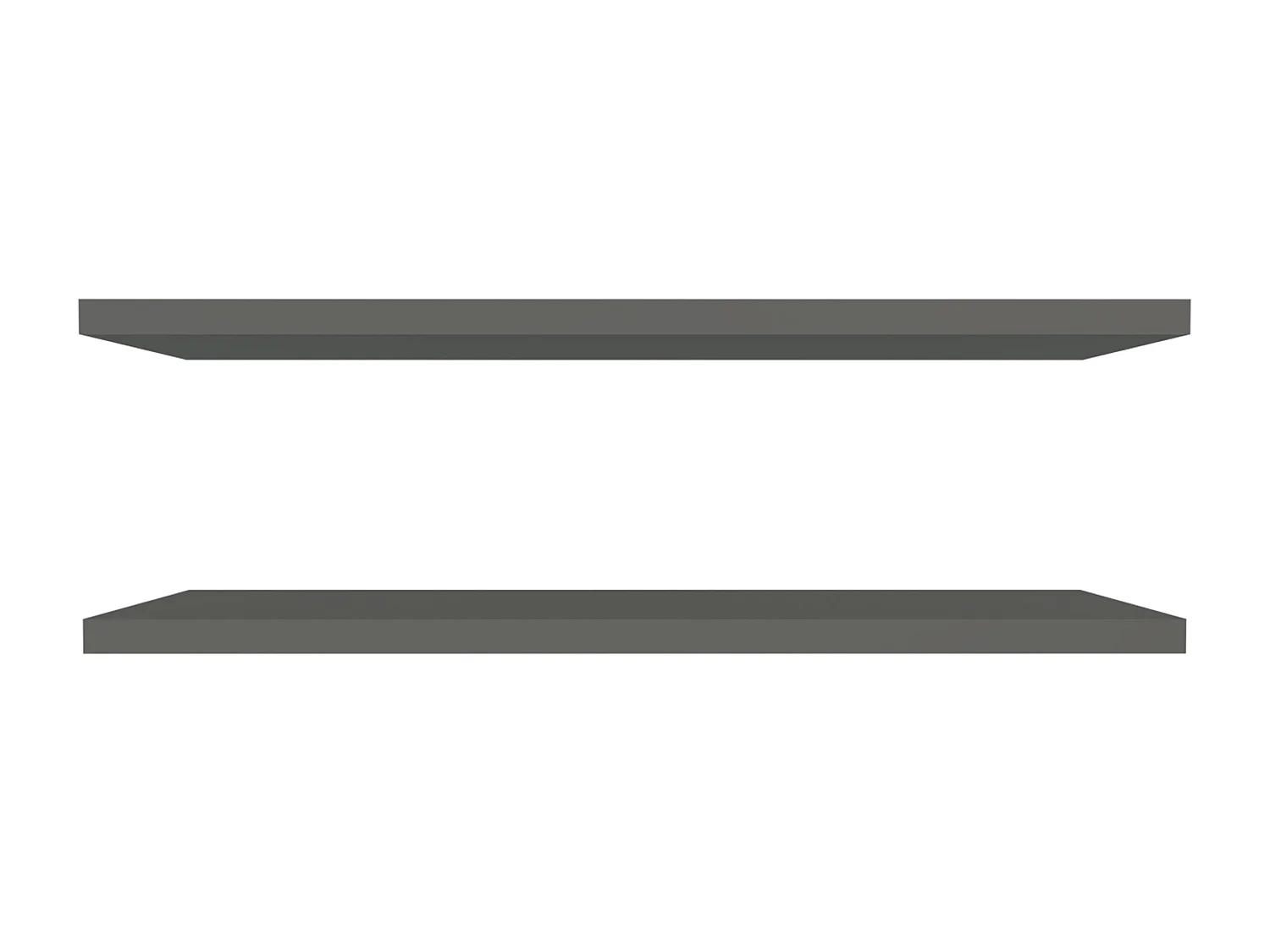 TUHOME Étagère Murale Flottante Greer en Mélamine x2, Gris