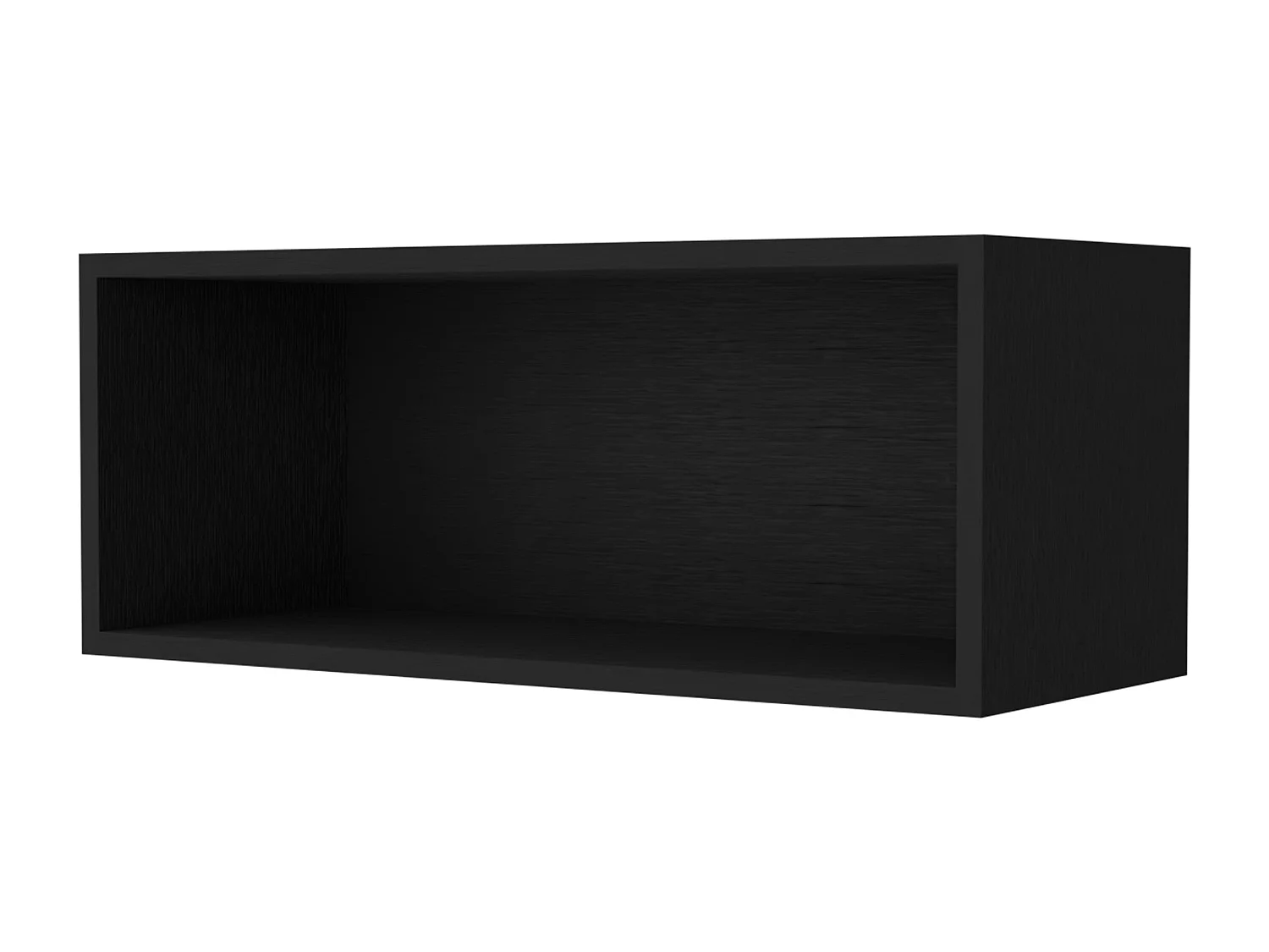 TUHOME Gabinete de Pared Hard Rock en Melamina con Almacenamiento Abierto