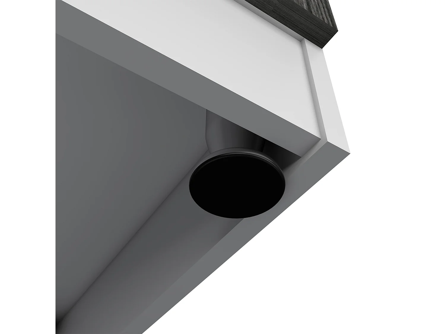 Mobile lavastoviglie Napoles in melaminico con 2 ante, 2 ripiani e piano di lavoro in acciaio inox, multicolore, 90 cm X 100 cm X 52 cm