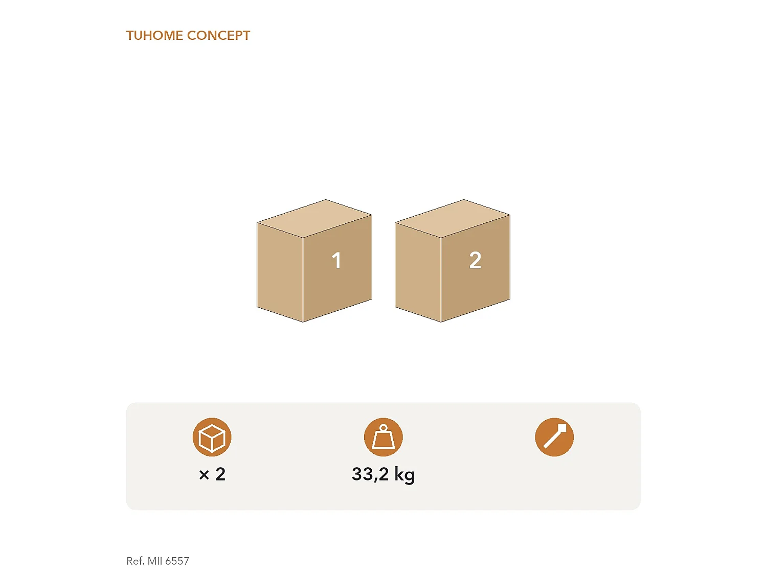 TUHOME CONCEPT Móvel lava-loiça Napoles de 100 cm, branco e carvalho cinzento