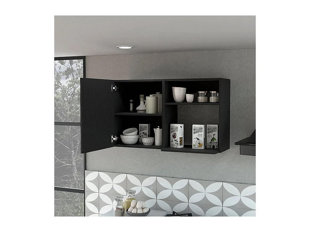 TUHOME Gabinete de Pared Oklahoma 2, Gabinete de Almacenamiento Apilable de Pared