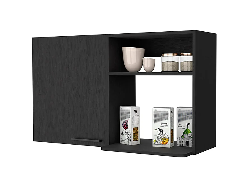 TUHOME Gabinete de Pared Oklahoma 2, Gabinete de Almacenamiento Apilable de Pared