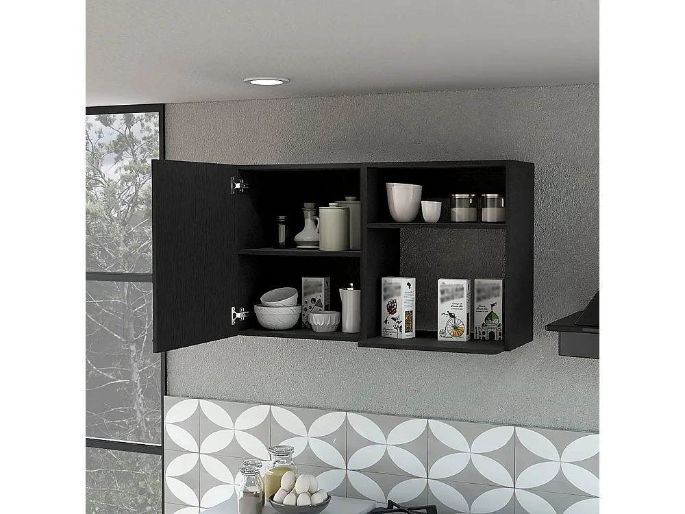 TUHOME Gabinete de Pared Oklahoma 2, Gabinete de Almacenamiento Apilable de Pared