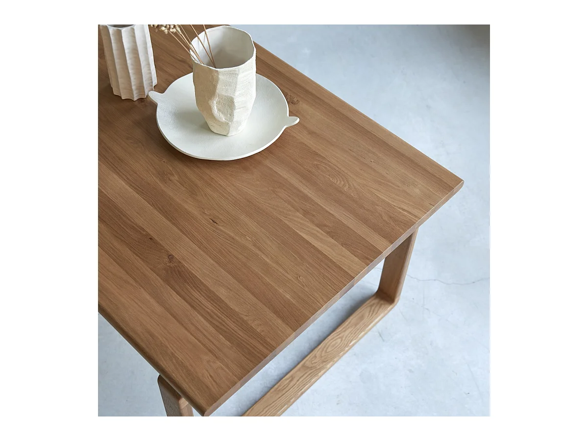 Table en bois chêne massif 180x95 Sybille