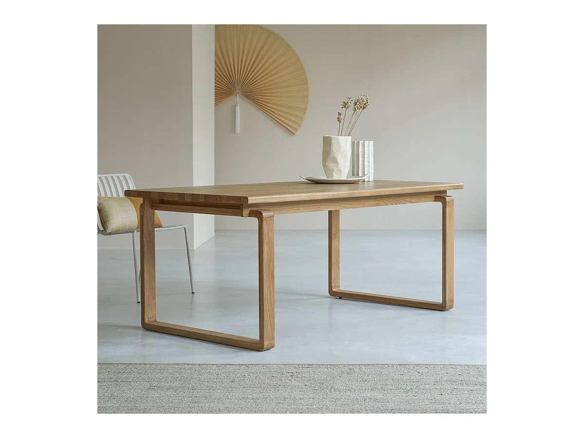 Table en bois chêne massif 180x95 Sybille