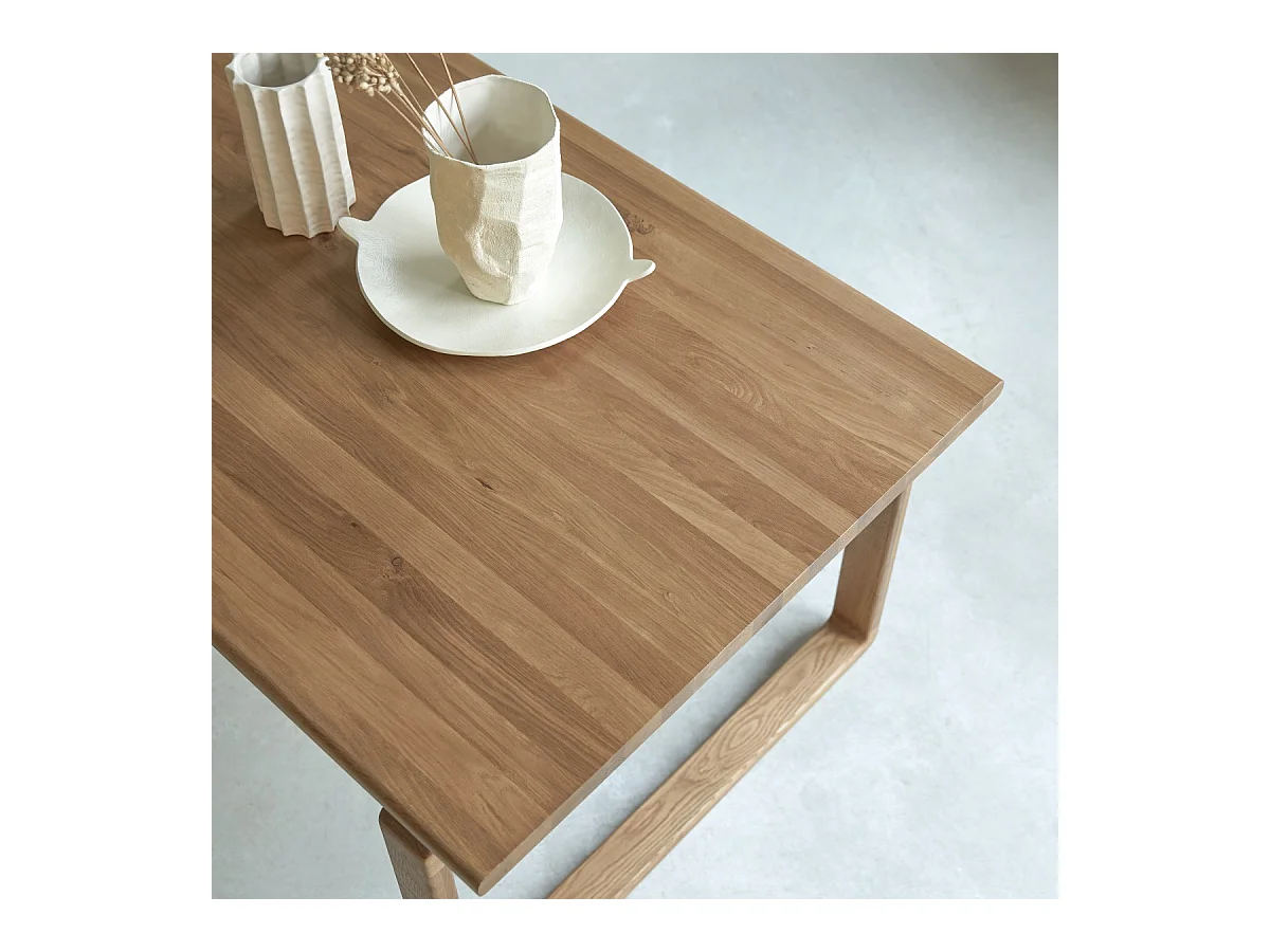 Table en bois chêne massif 180x95 Sybille