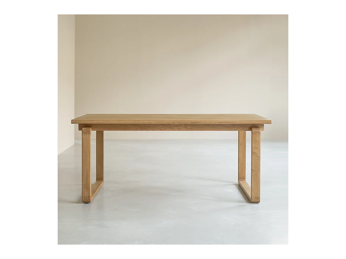 Table en bois chêne massif 180x95 Sybille