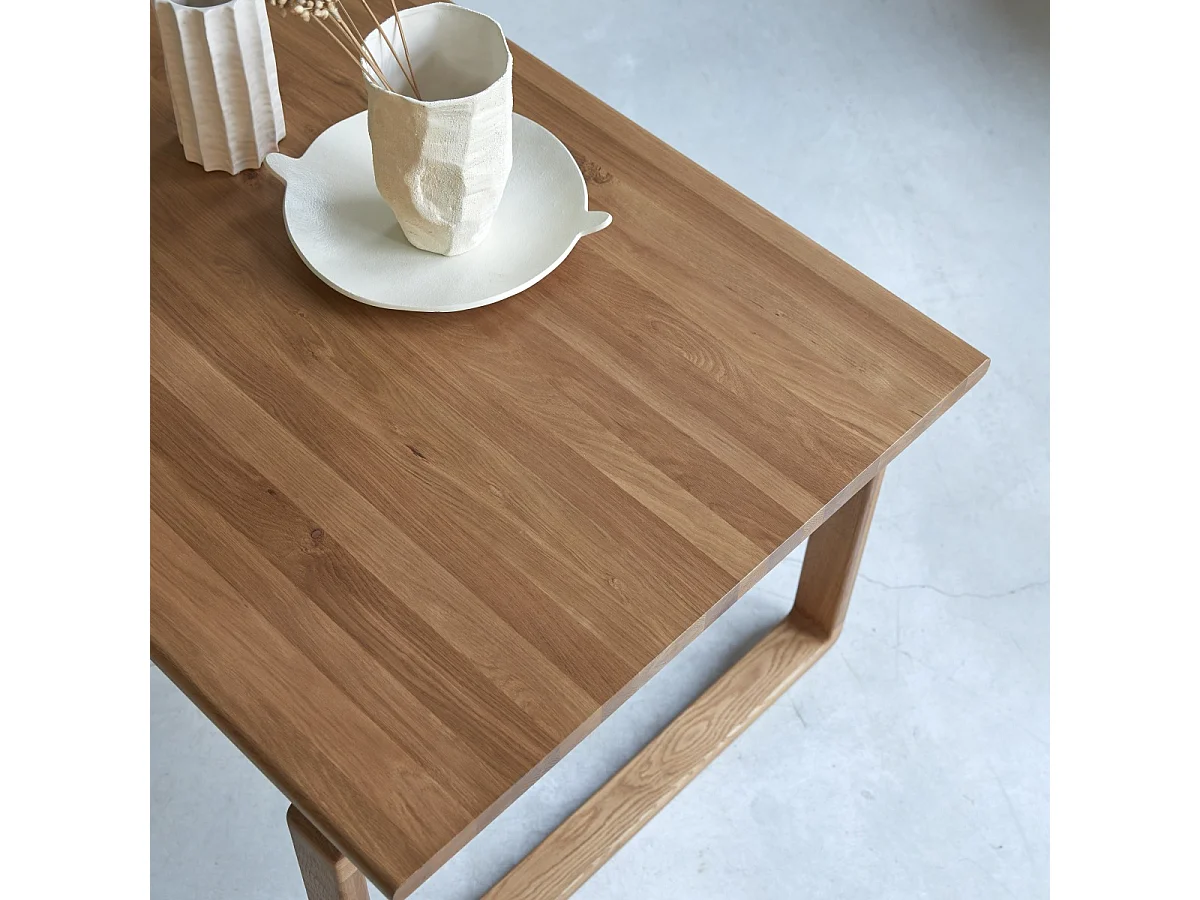 Holztisch aus massiver Eiche 180x95 Sybille