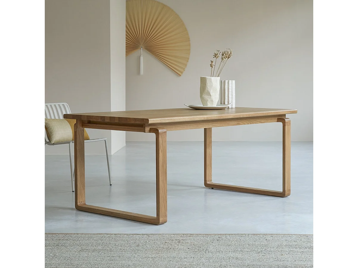 Holztisch aus massiver Eiche 180x95 Sybille