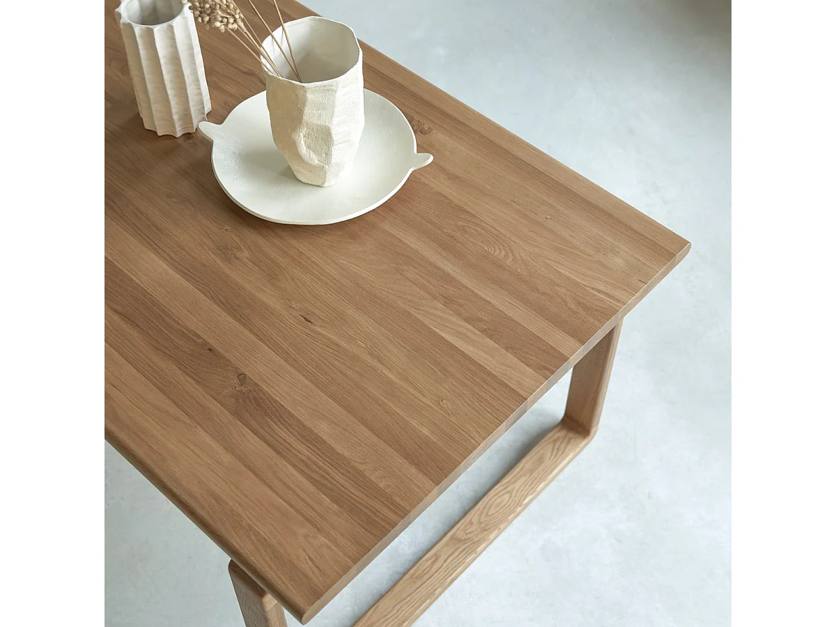 Holztisch aus massiver Eiche 180x95 Sybille