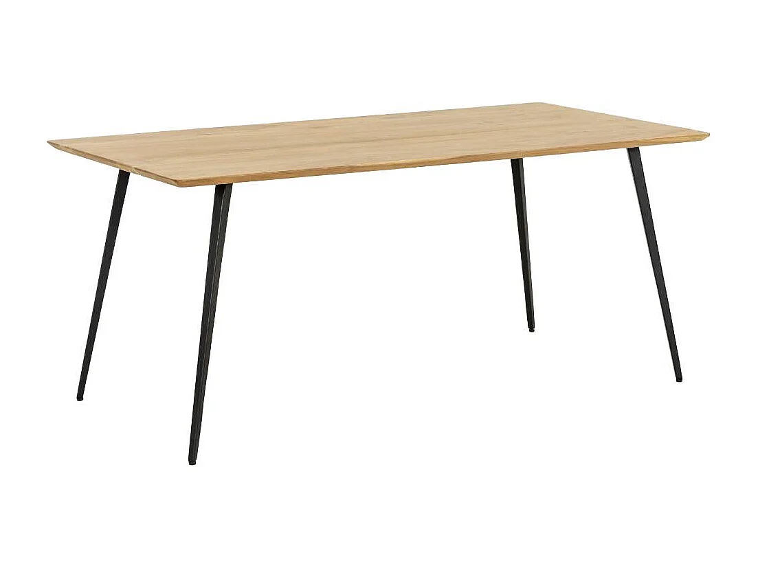 Table à manger en bois d'acacia et métal Alan