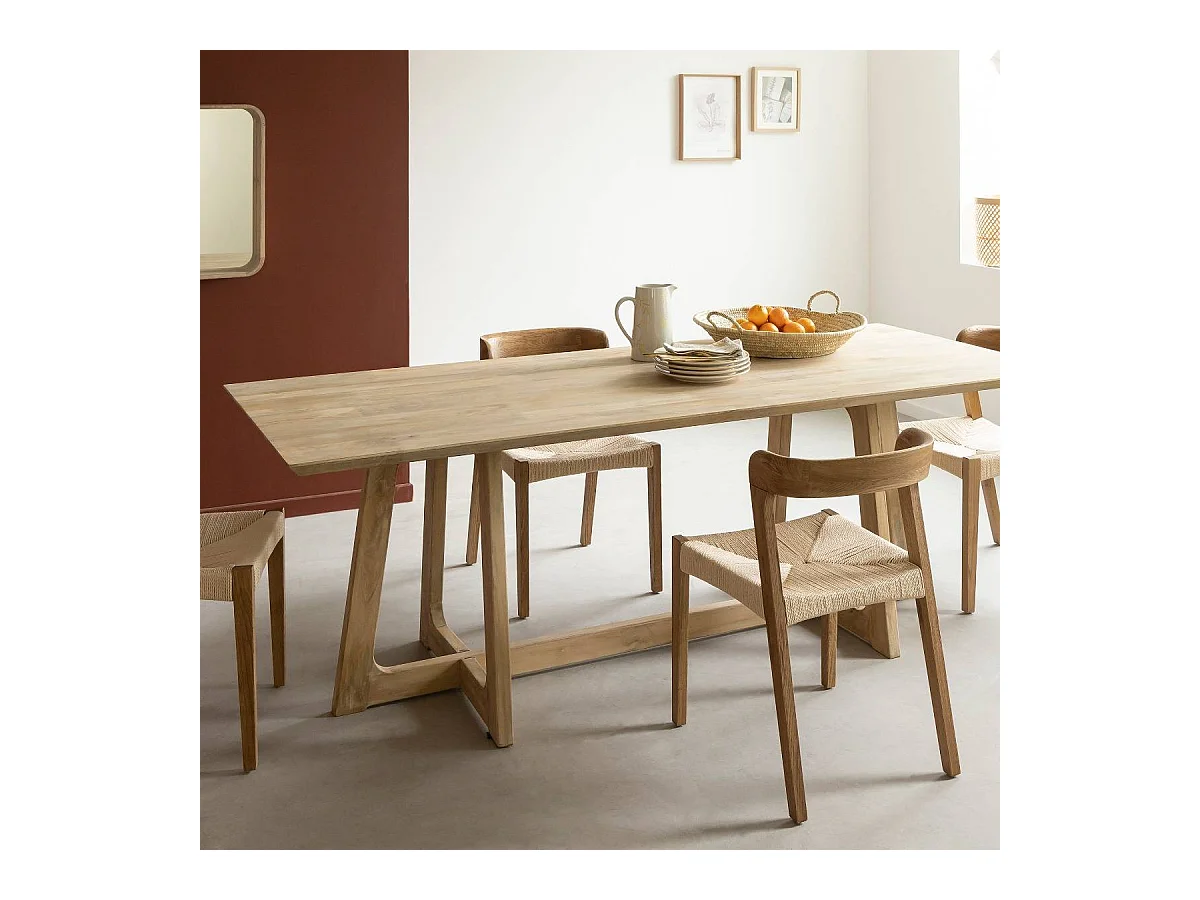 Table à manger en bois de manguier Anastasia