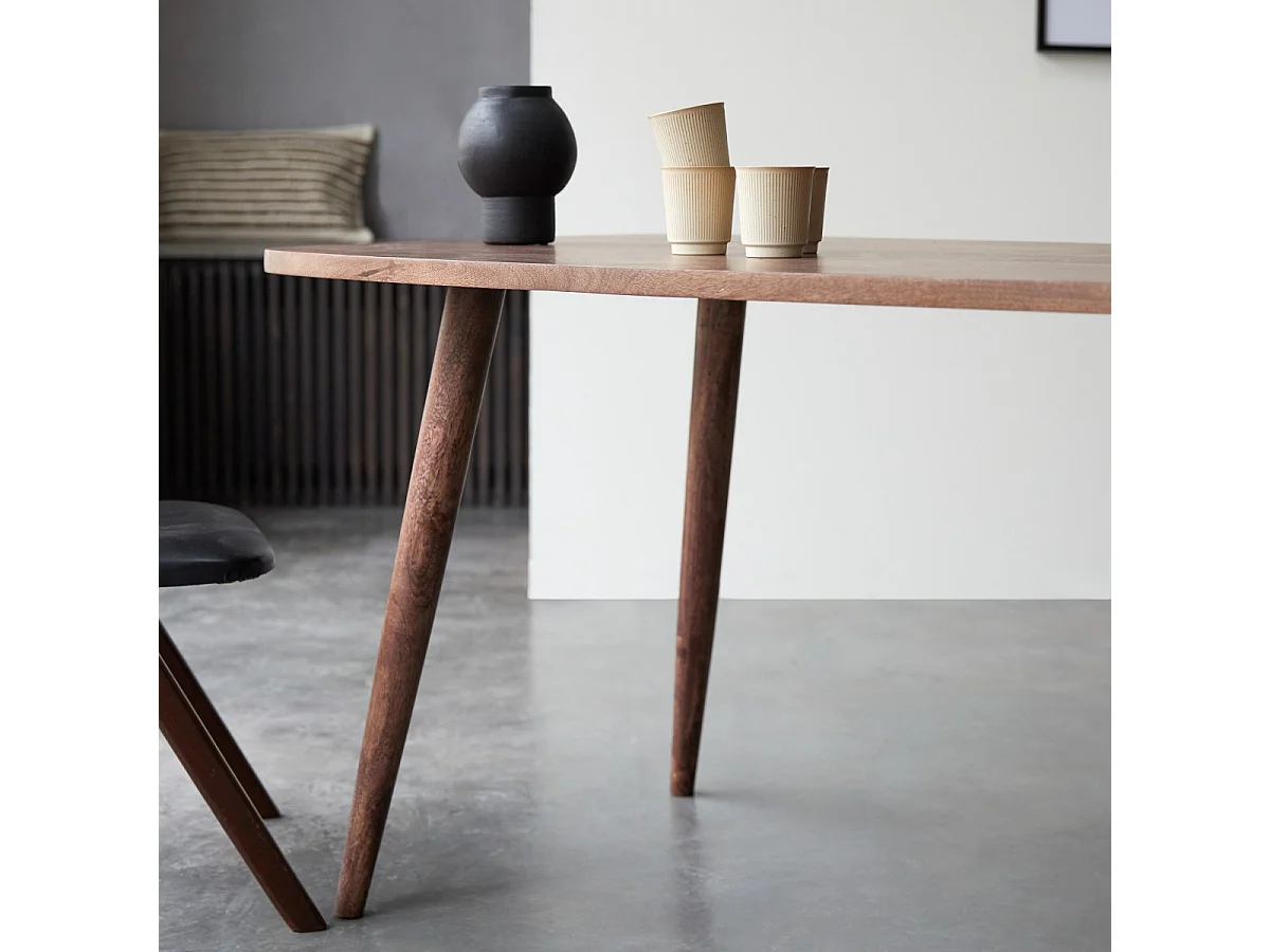 Table en bois de manguier 180x90 Lazare