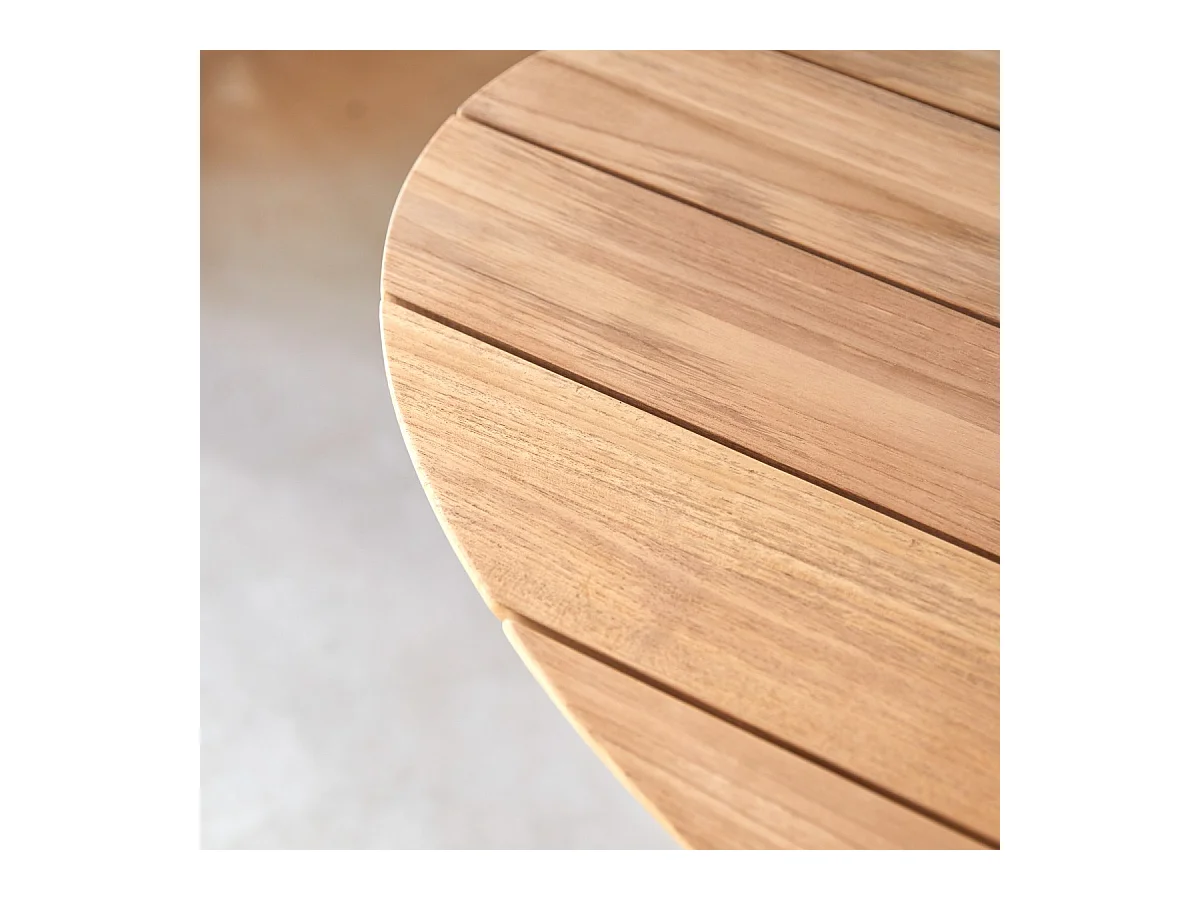 Ovaler Tisch Paloma aus massivem Teakholz 6 Pers.