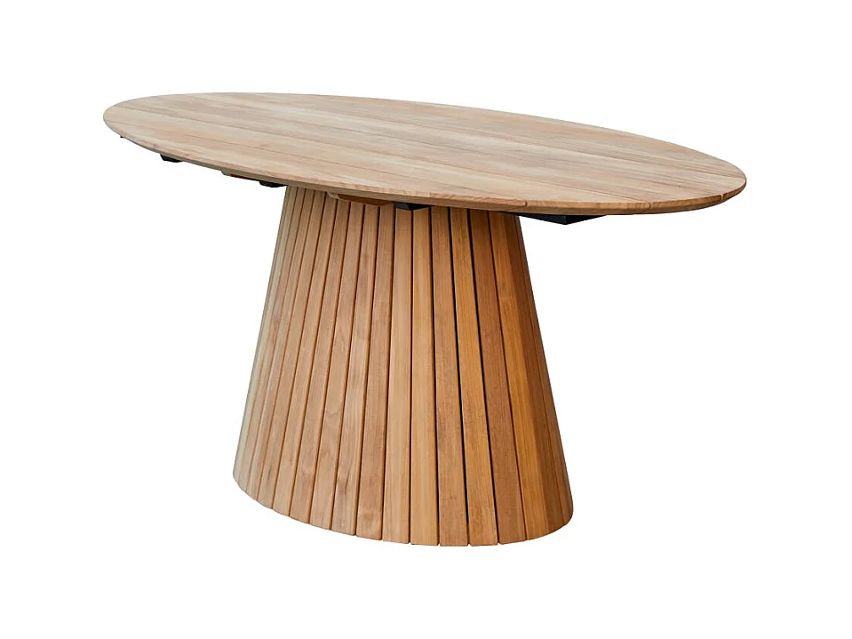 Ovaler Tisch Paloma aus massivem Teakholz 6 Pers.