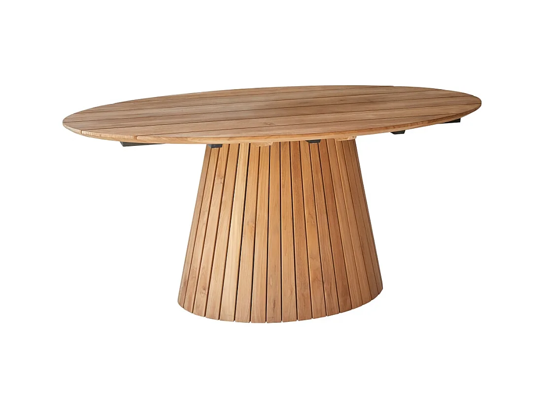 Ovaler Tisch Paloma aus massivem Teakholz 6 Pers.