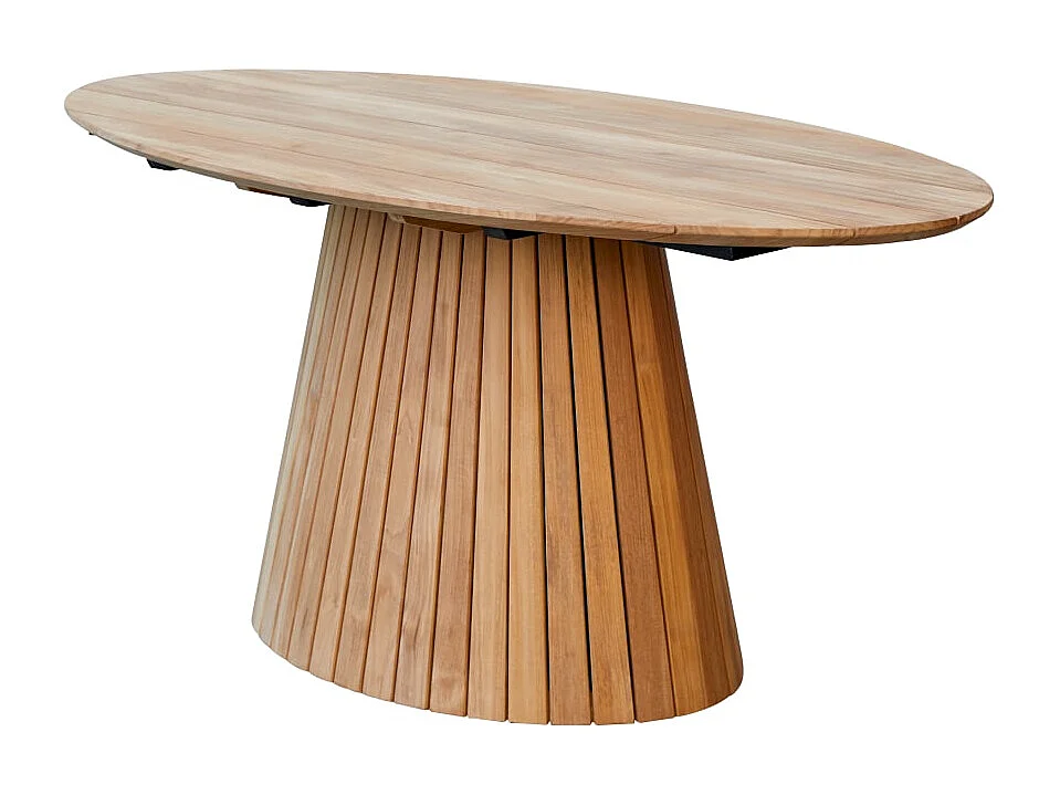 Ovaler Tisch Paloma aus massivem Teakholz 6 Pers.