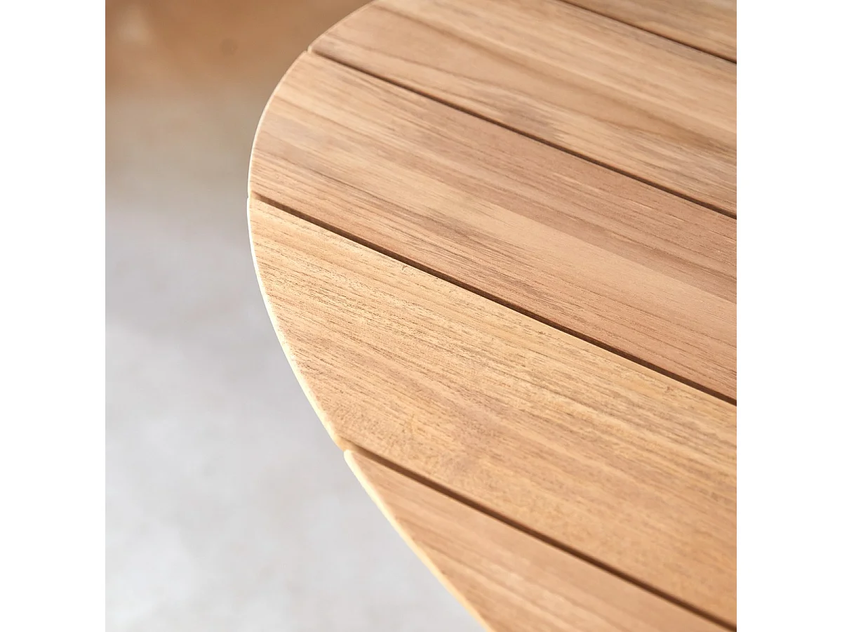 Ovaler Tisch Paloma aus massivem Teakholz 6 Pers.