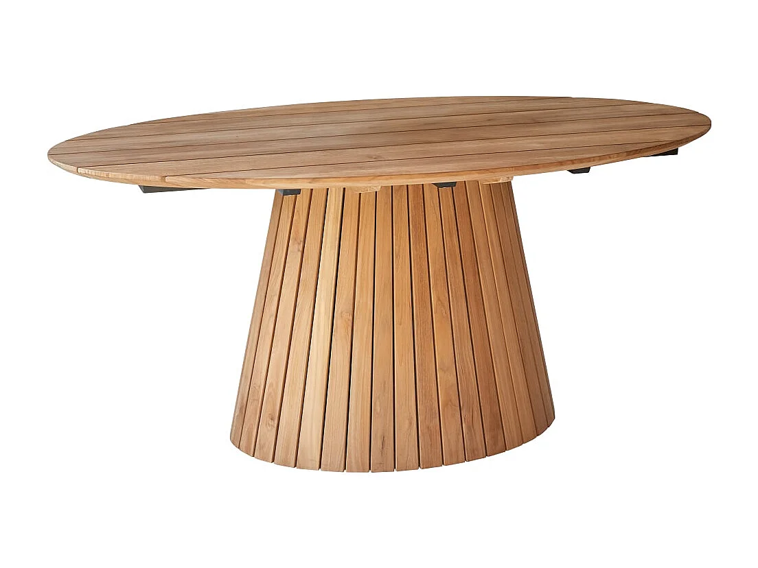 Ovaler Tisch Paloma aus massivem Teakholz 6 Pers.