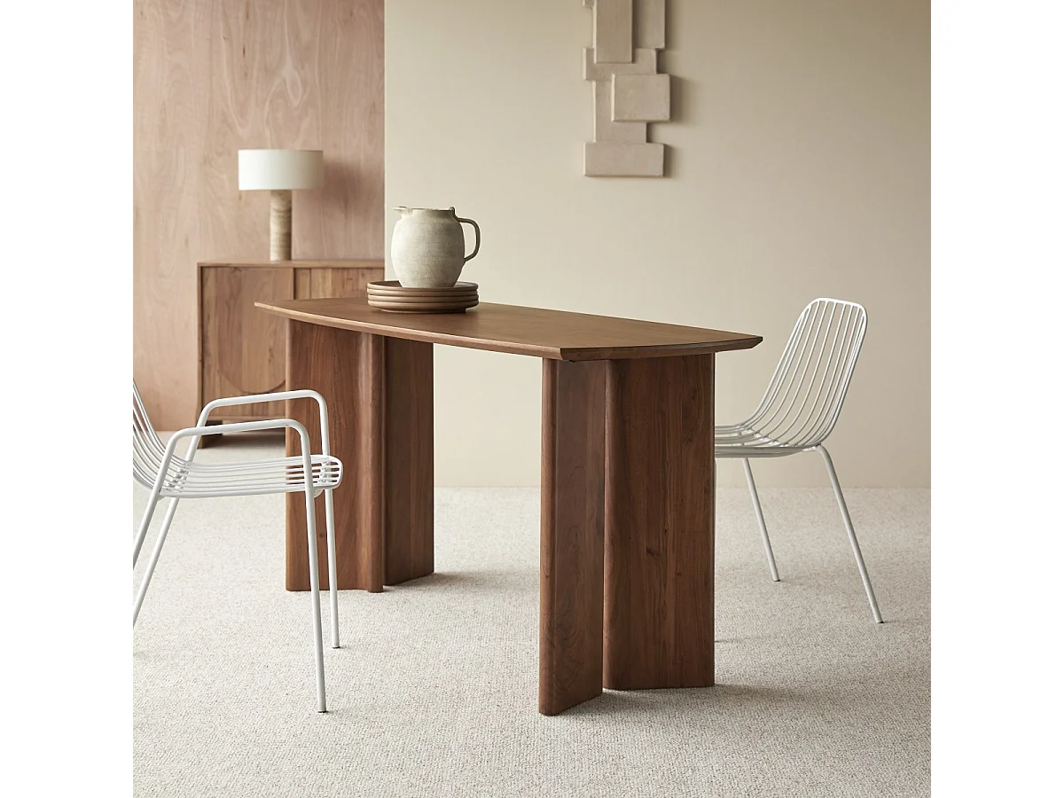 Table en bois d'acacia 160x60 Suzanne