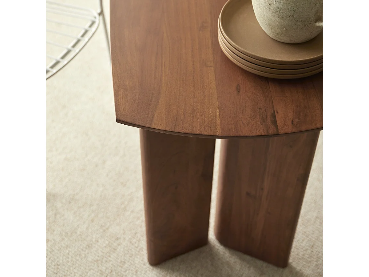 Table en bois d'acacia 160x60 Suzanne