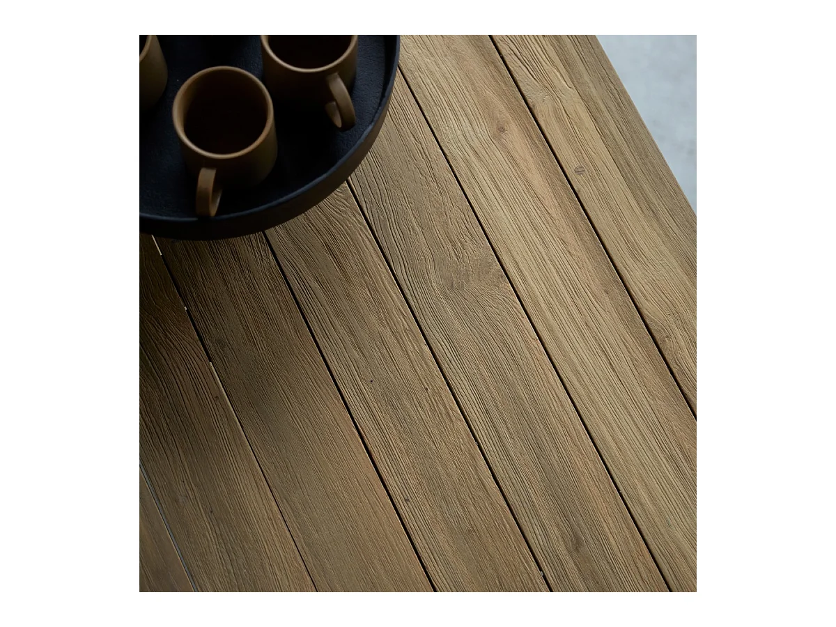 Table en bois de teck massif recyclé 200 Teresa