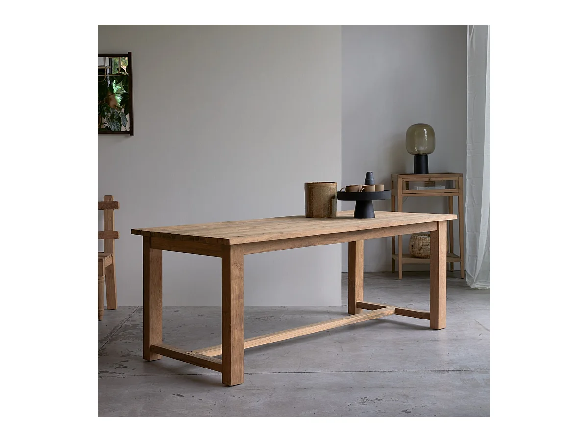 Table en bois de teck massif recyclé 200 Teresa