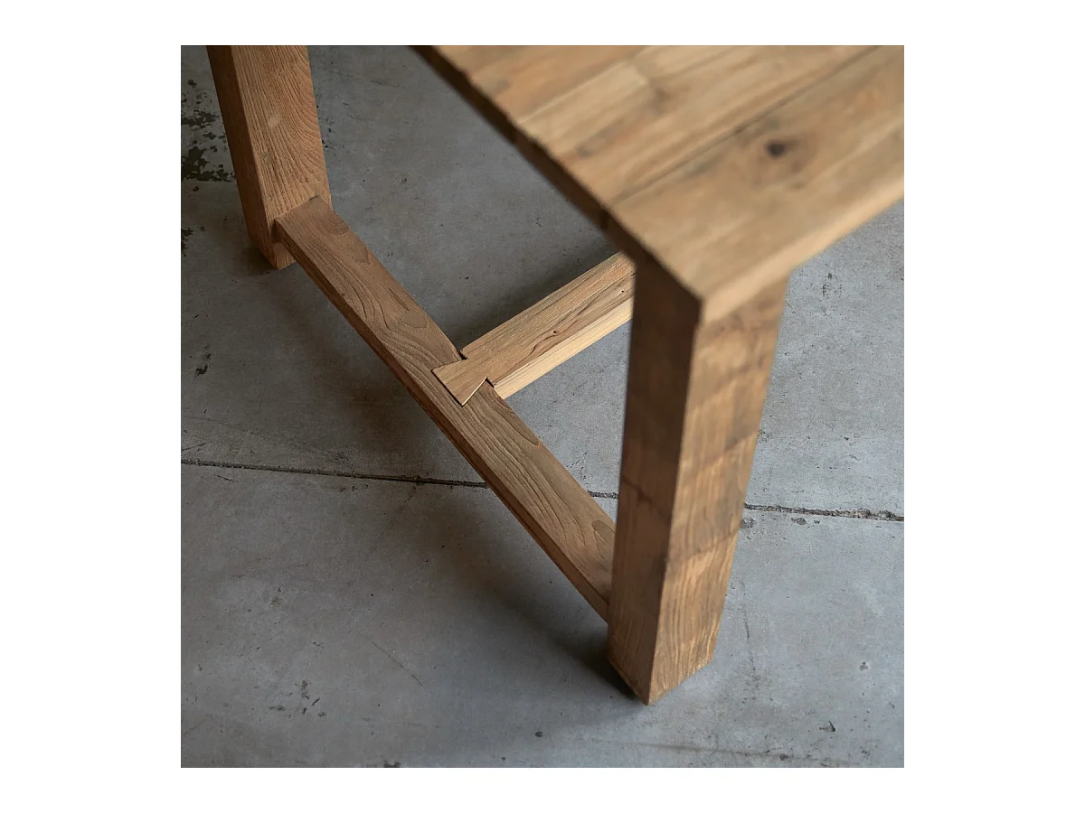 Table en bois de teck massif recyclé 200 Teresa