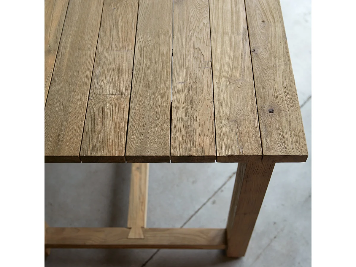 Esstisch Teresa aus massivem Recycling-Teak 200 cm