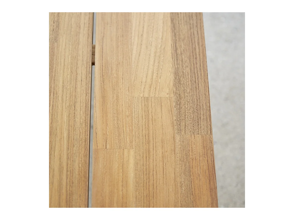 Table en bois de teck massif et aluminium Harper 6/8 pers.