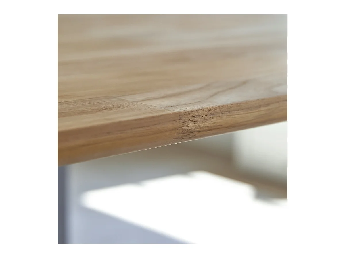 Table en bois de teck massif et aluminium Harper 6/8 pers.