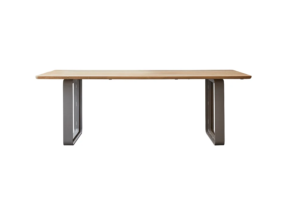Table en bois de teck massif et aluminium Harper 6/8 pers.