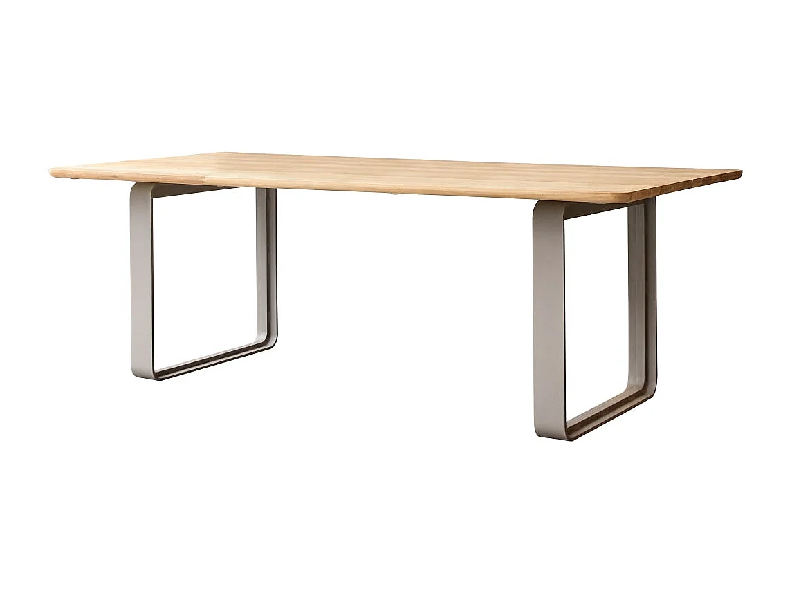 Tavolo in legno massello di teak e alluminio Harper 6/8 pers.