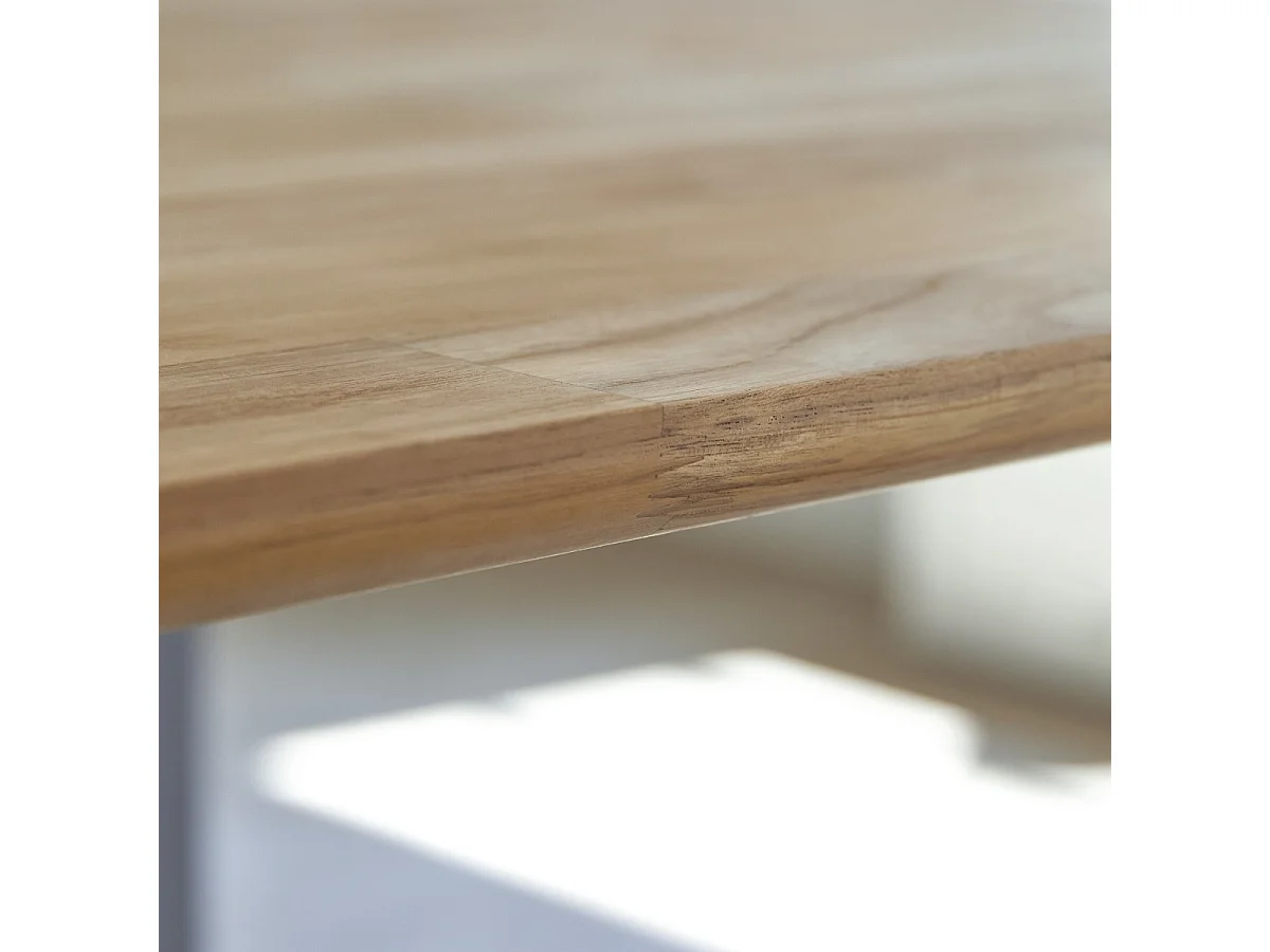 Tavolo in legno massello di teak e alluminio Harper 6/8 pers.