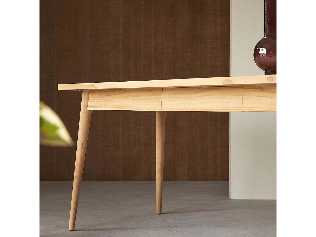 Esstisch aus Teakholz massiv Esszimmer Tisch 180x80 cm neu Tikamoon