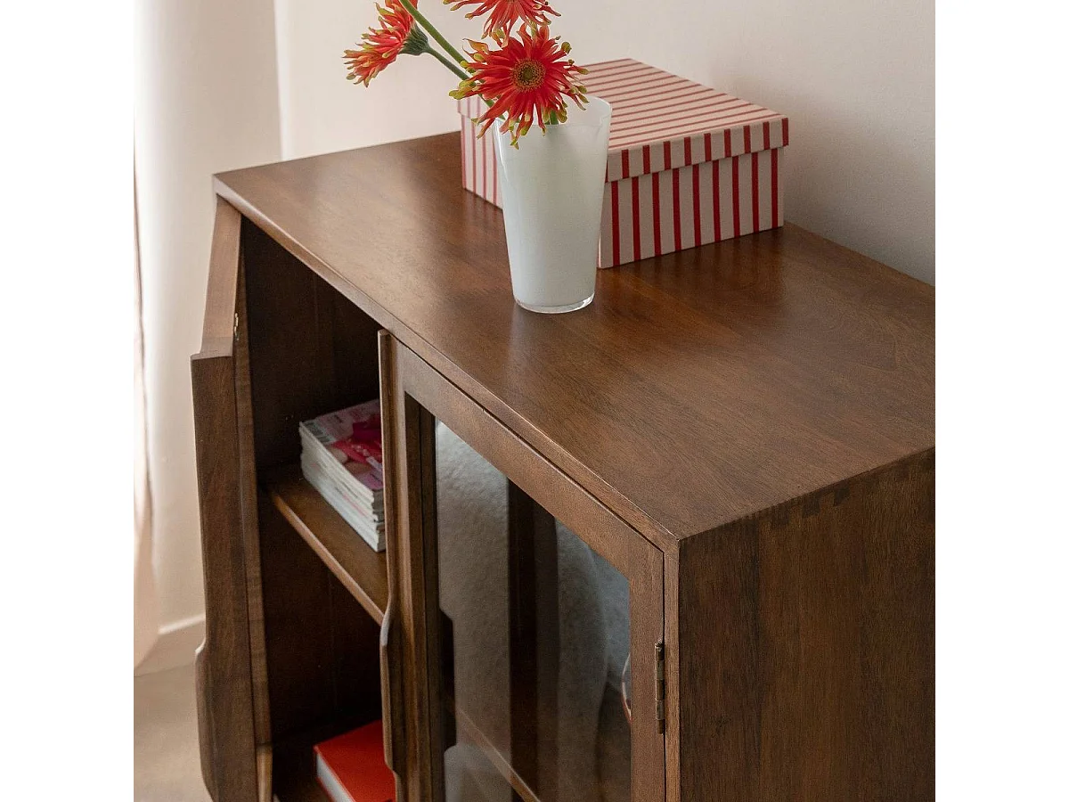 Vitrina en madera de mango Remick