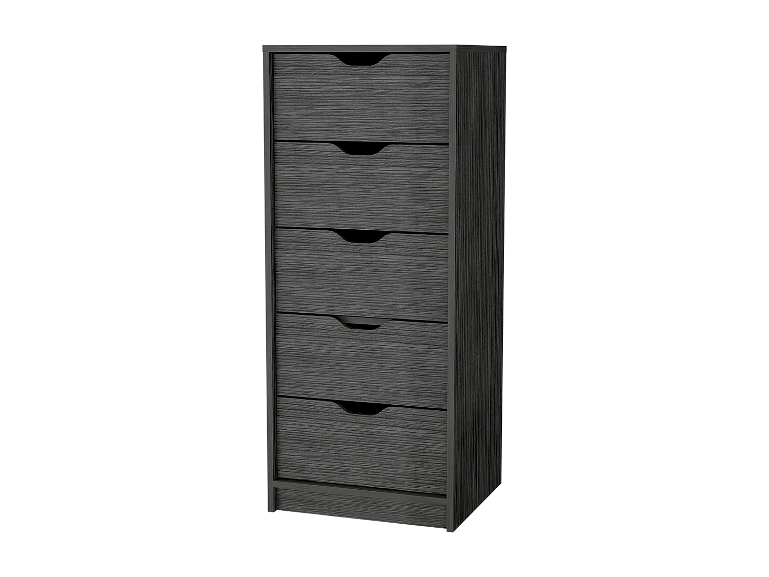 TUHOME Cassettiera Alta e Stretta Dillon con 5 Cassetti